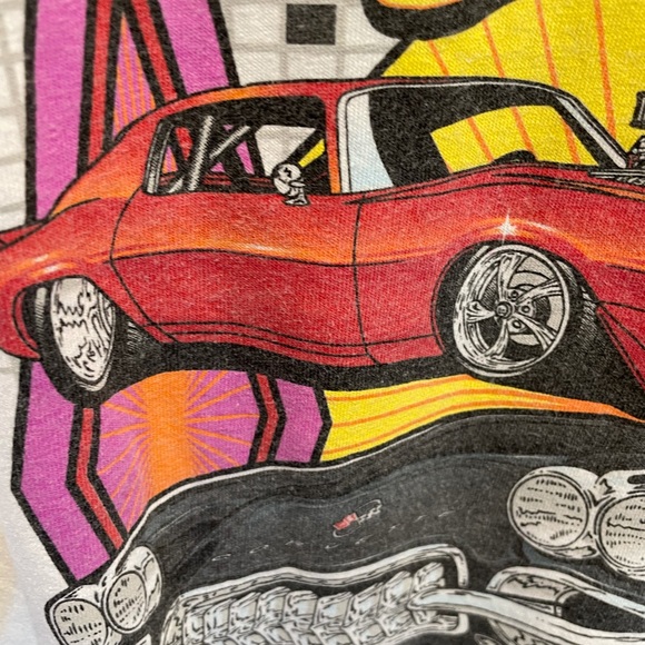 Vintage anvil corvette car tee white xl - Picture 4 of 10